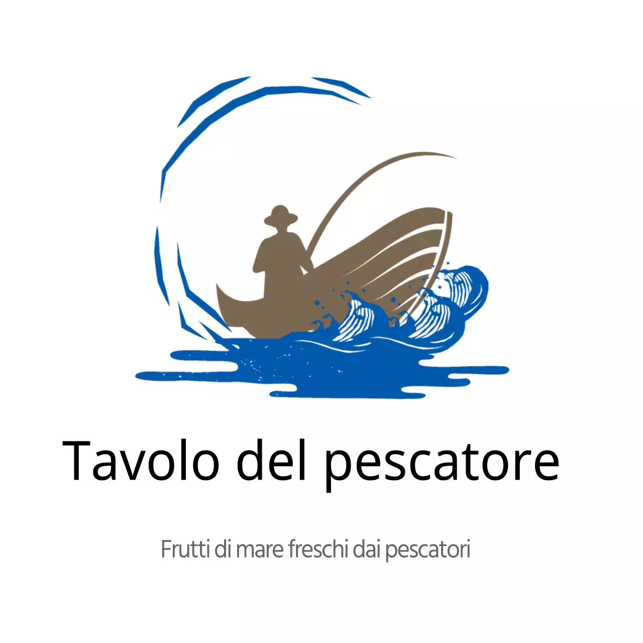 Tavola del pescatore di frutti di mare
