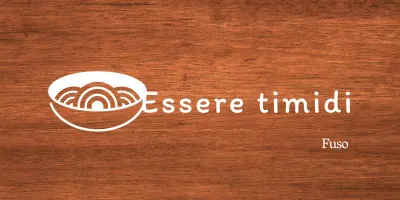 Semplice insegna di un ristorante coreano con testo bianco e illustrazioni di noodle