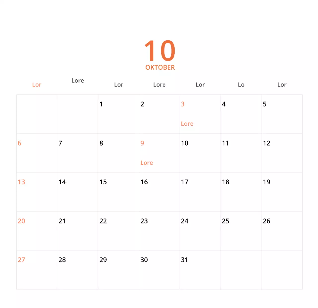 Niedlich illustrierter grüner Tischkalender mit Familienthemen
