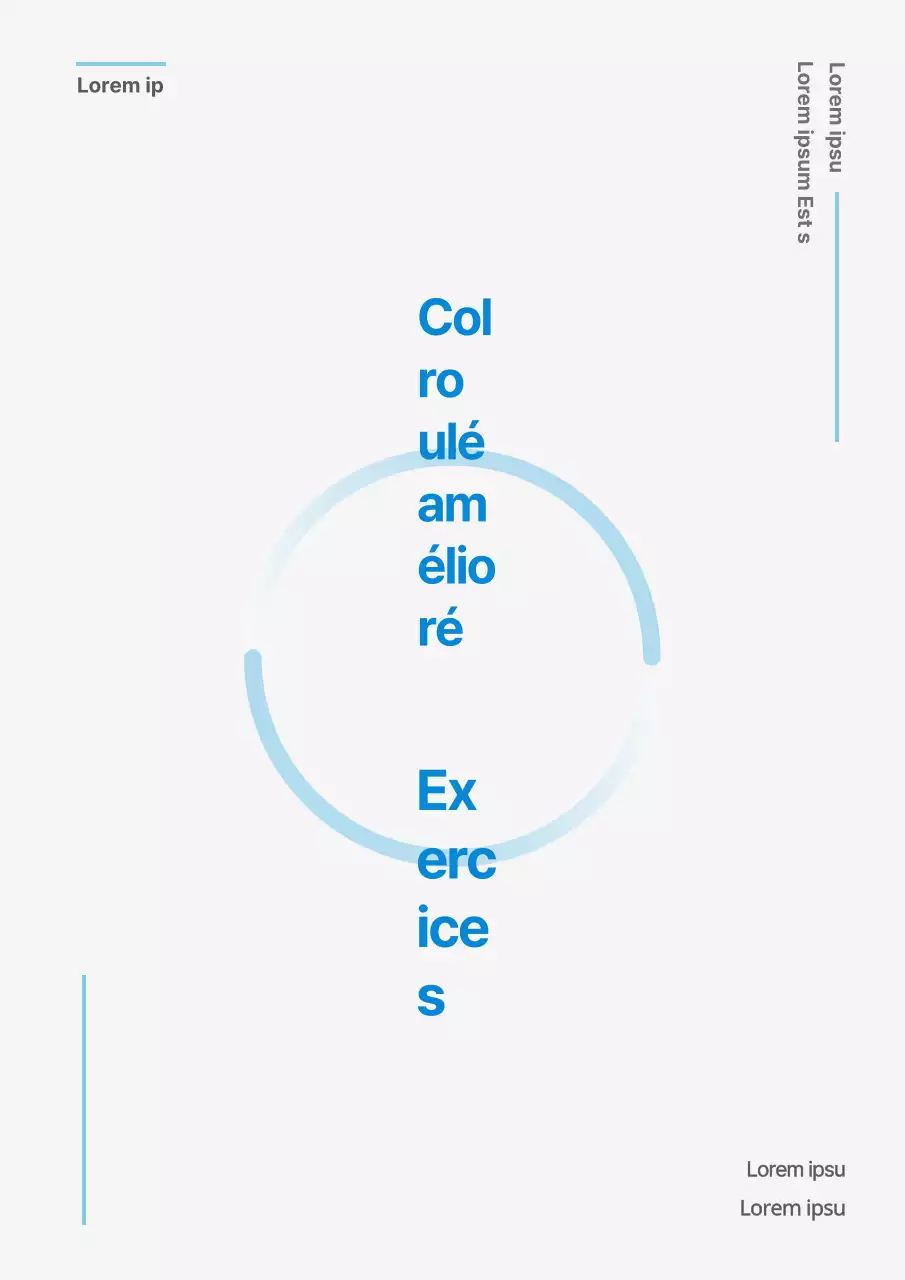 Couverture d'un travail universitaire en bleu et blanc