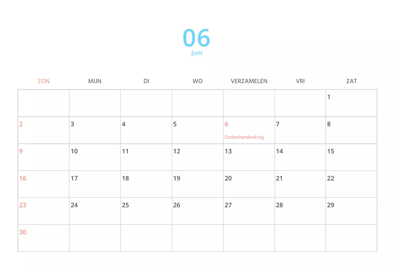 Schattige geïllustreerde groene bureaukalender met familiethema