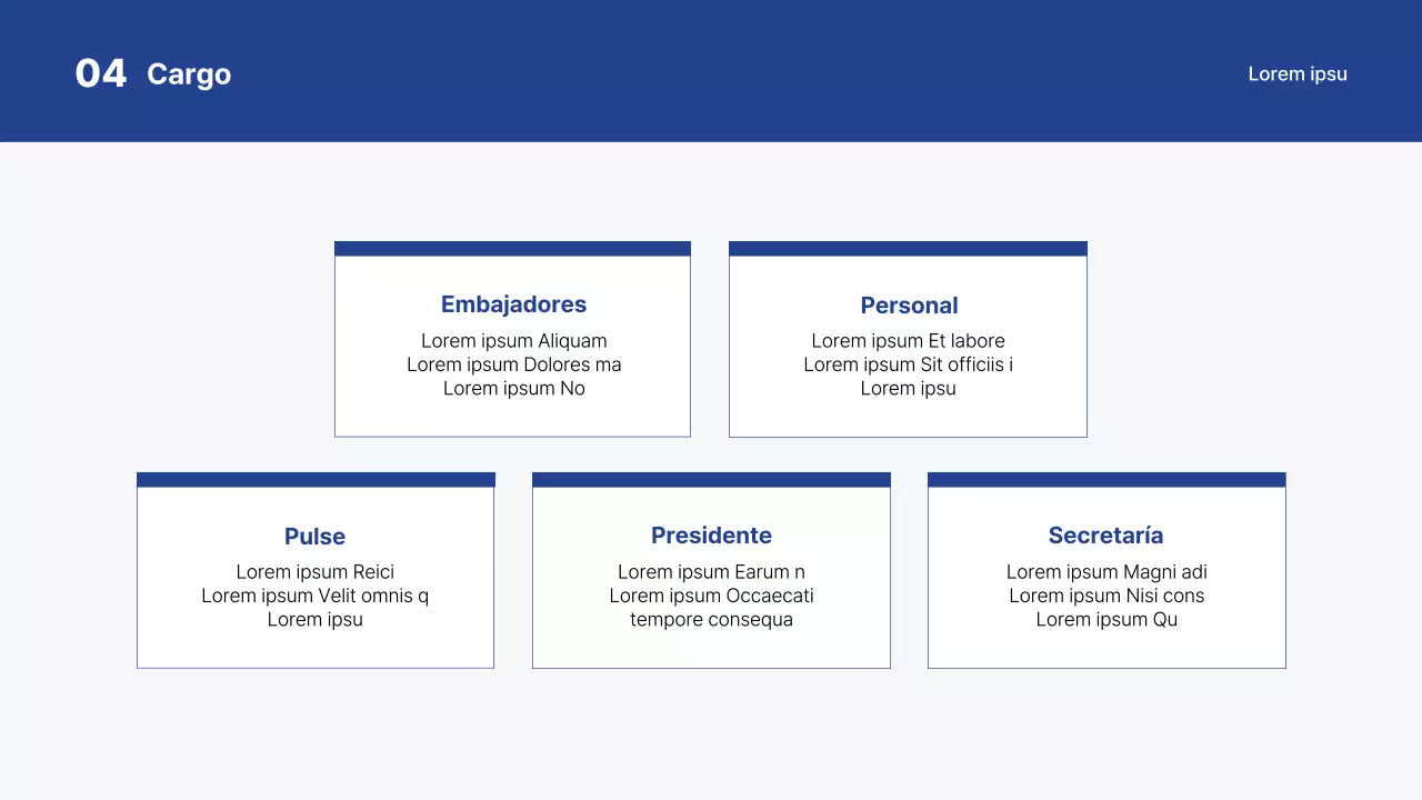 Simulacro de concurso universitario en blanco y azul