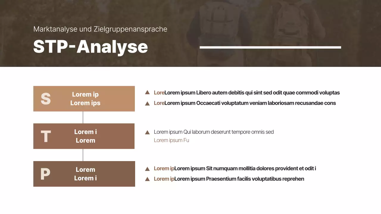 Braun und einfach für die Präsentation von Fallstudien