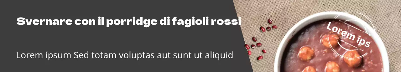 Porridge invernale di fagioli rossi Evento aperto
