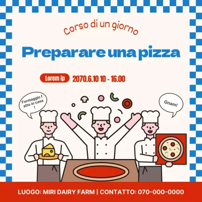 Blu Rosso Carino Pizza Making One Day Class Event