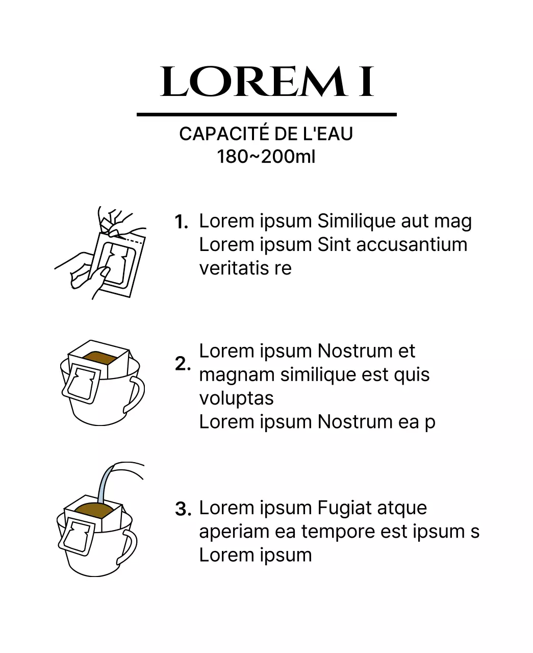 Pochette avec logo café en beige