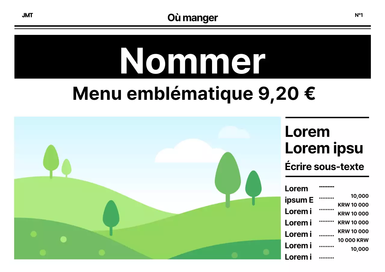 Maquette de journal_GaragePoster