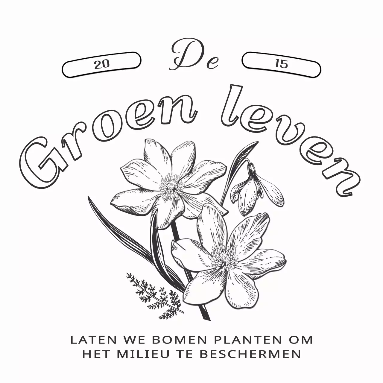 Persoonlijke goederen met een sentimentele botanische illustratie opmaakstijl