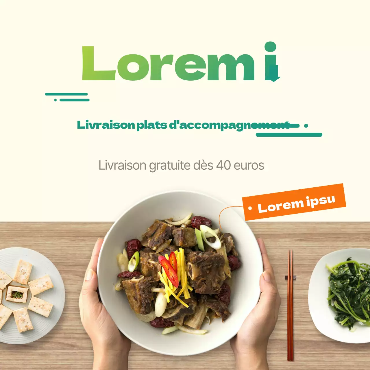 Vert Sain Propre Faible teneur en sodium Plats d'accompagnement LivraisonEvénements