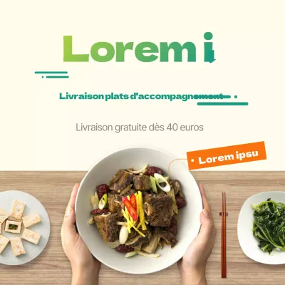 Vert Sain Propre Faible teneur en sodium Plats d'accompagnement LivraisonEvénements