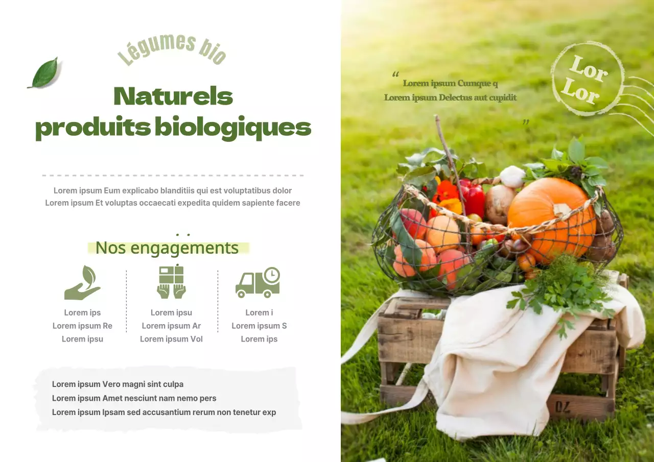Produits biologiques