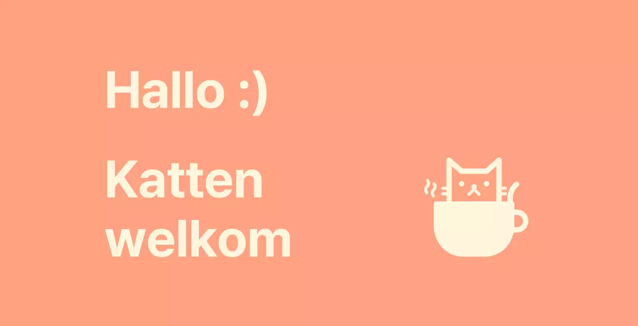 Kattencafé Valkyrie met katten op een roze roze achtergrond