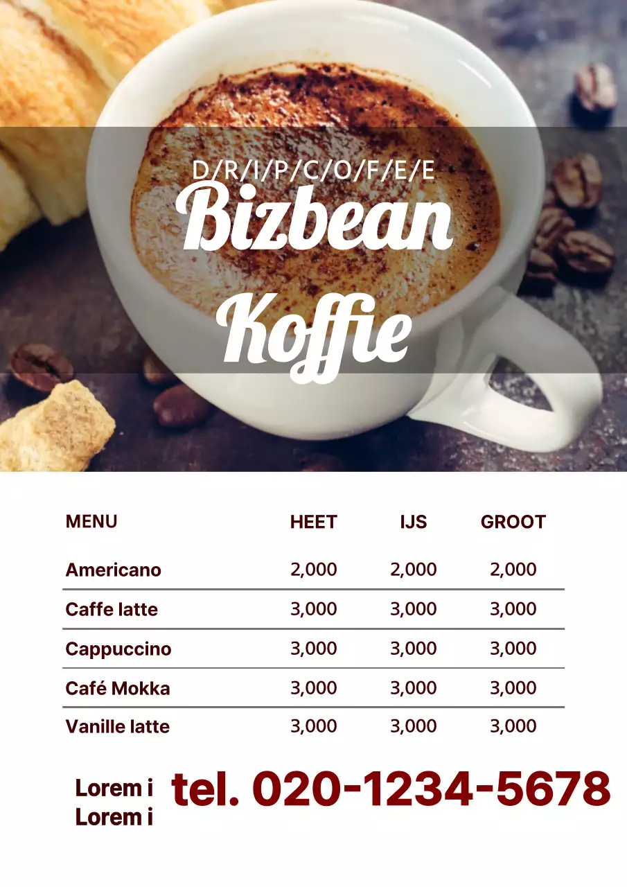 Schoon en eenvoudig concept massagemenu met grijze foto's