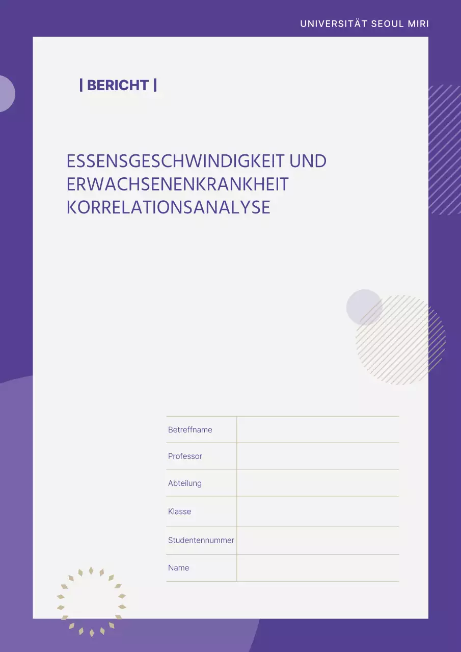 Einfacher lila Berichtsumschlag