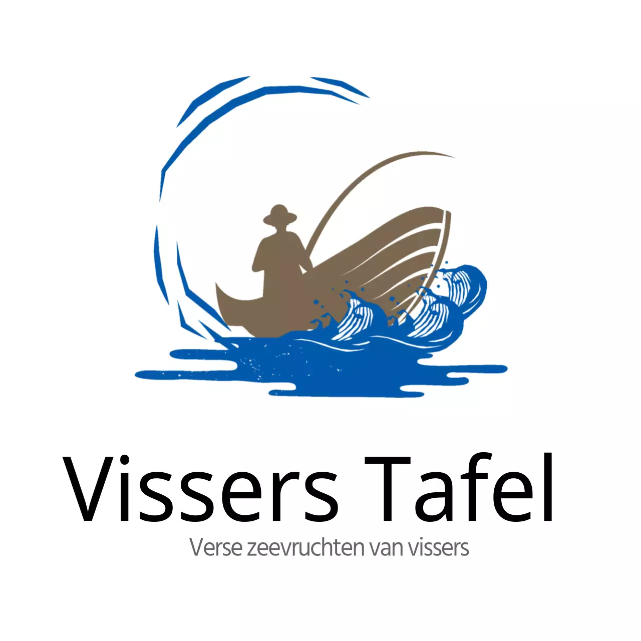 Visserstafel met zeevruchten