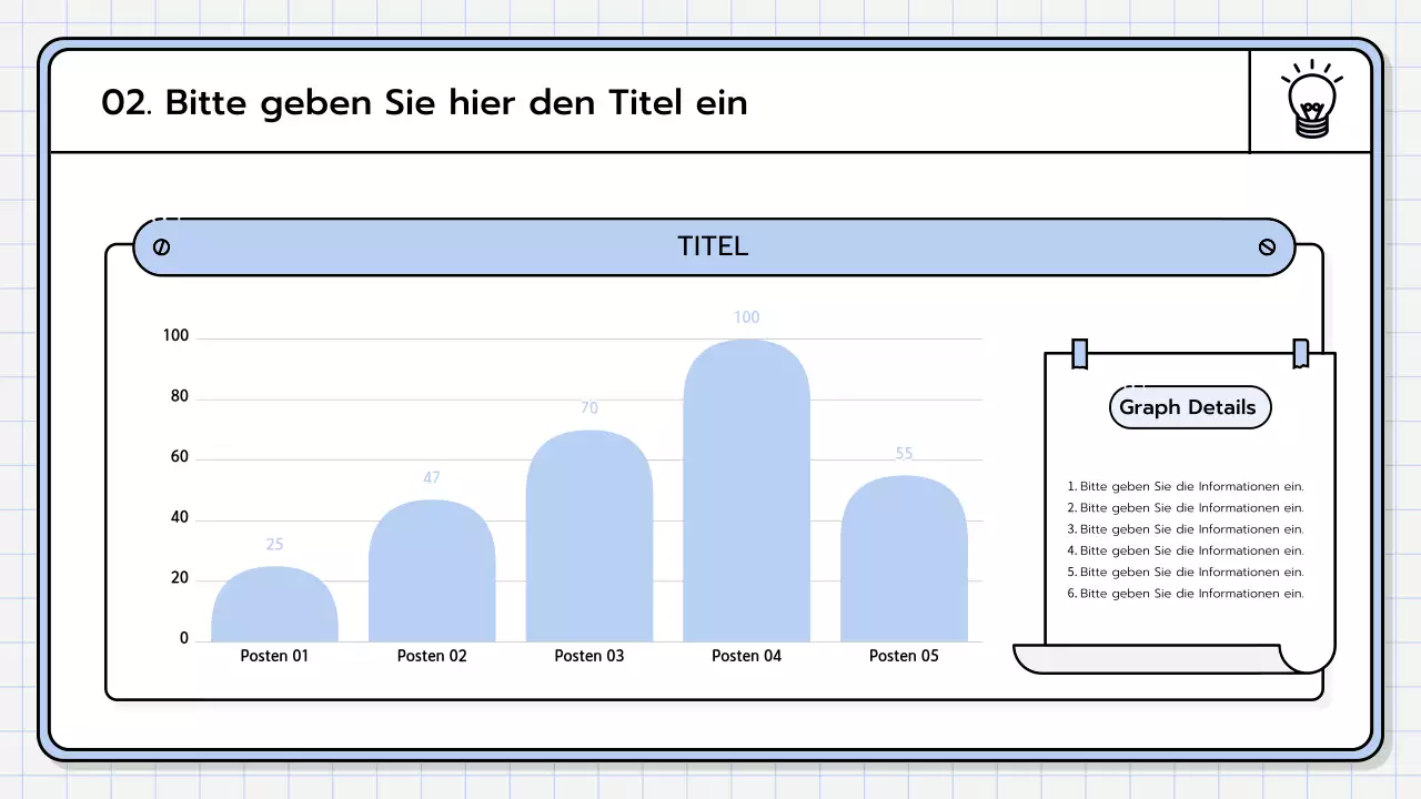 Ein Basis-Präsentationspaket in Gelb, Lindgrün und Blau