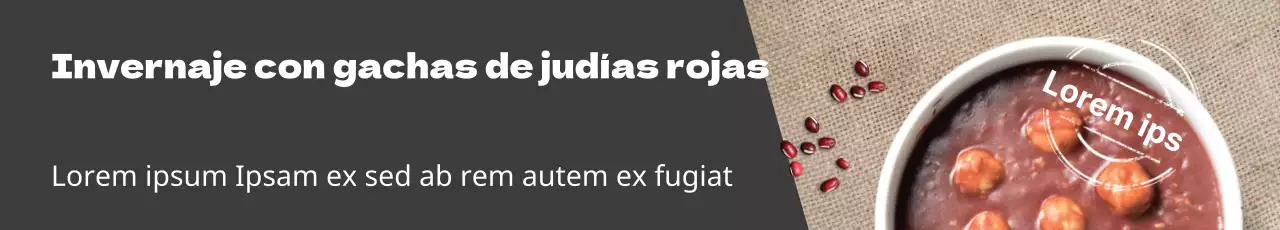 Evento abierto a las gachas de judías rojas de invierno