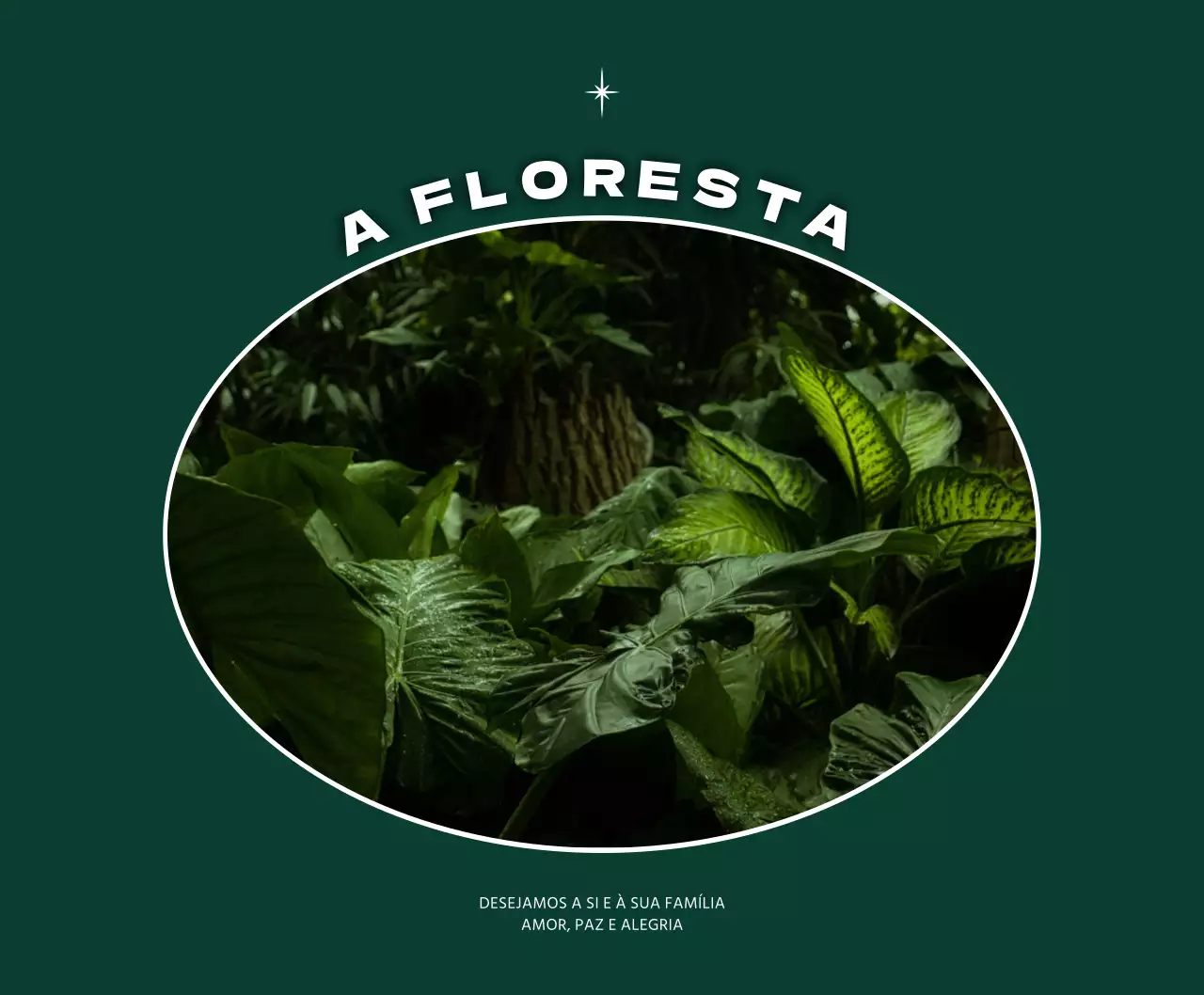 Conceito de moldura emocional em verde escuro e branco para artigos personalizados