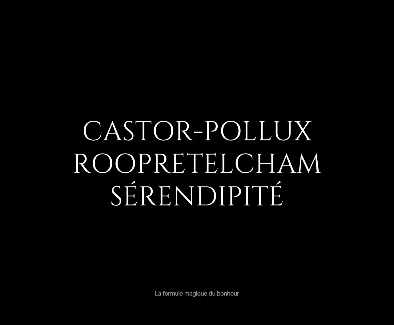 Texte simple avec des sorts de bonheur en noir et blanc