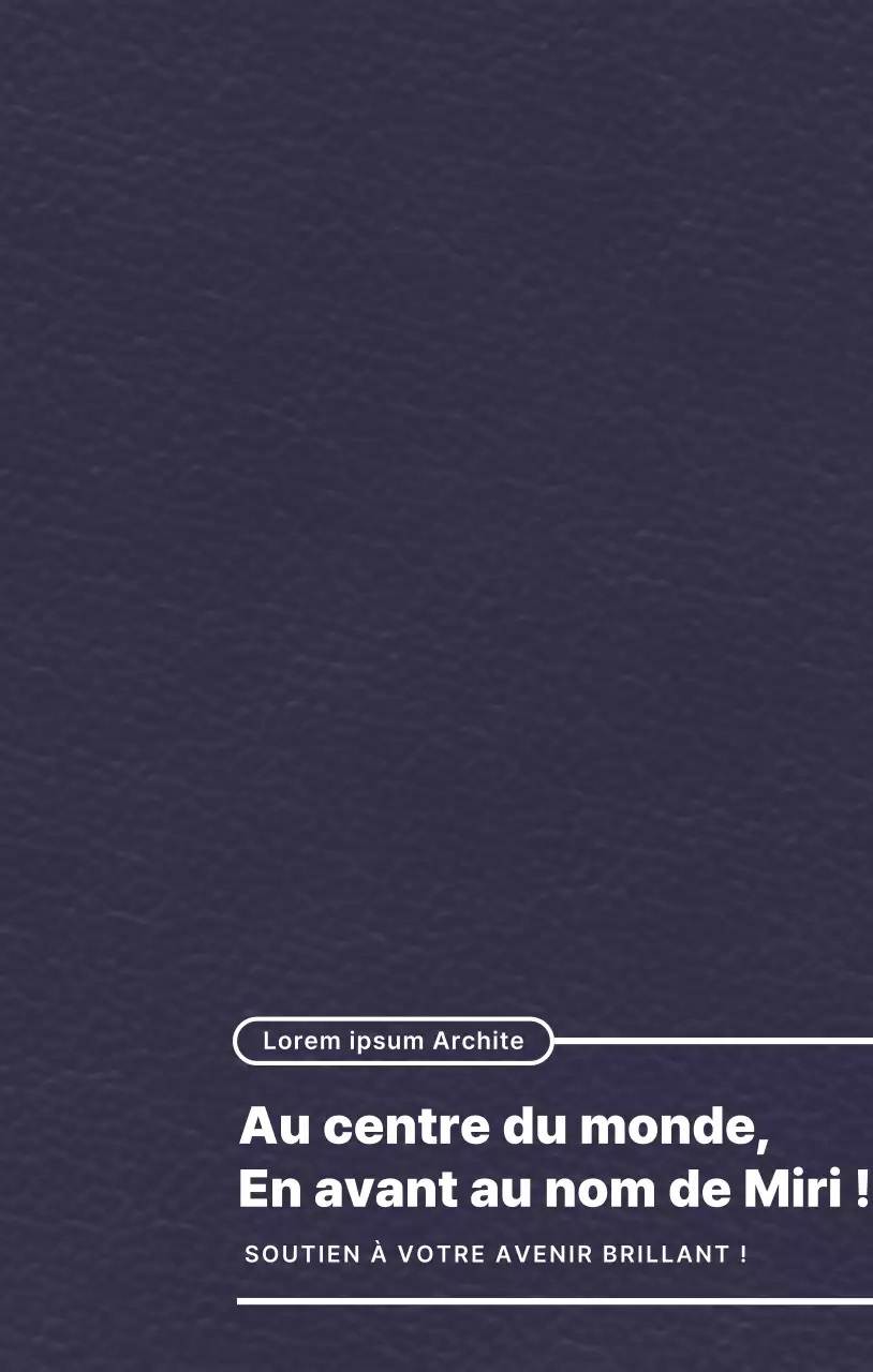 Mise en valeur du slogan de l'université grâce à un concept de mise en page simple