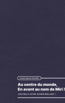 Mise en valeur du slogan de l'université grâce à un concept de mise en page simple