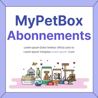 Werben Sie für Ihren Haustierbox-Abonnementdienst