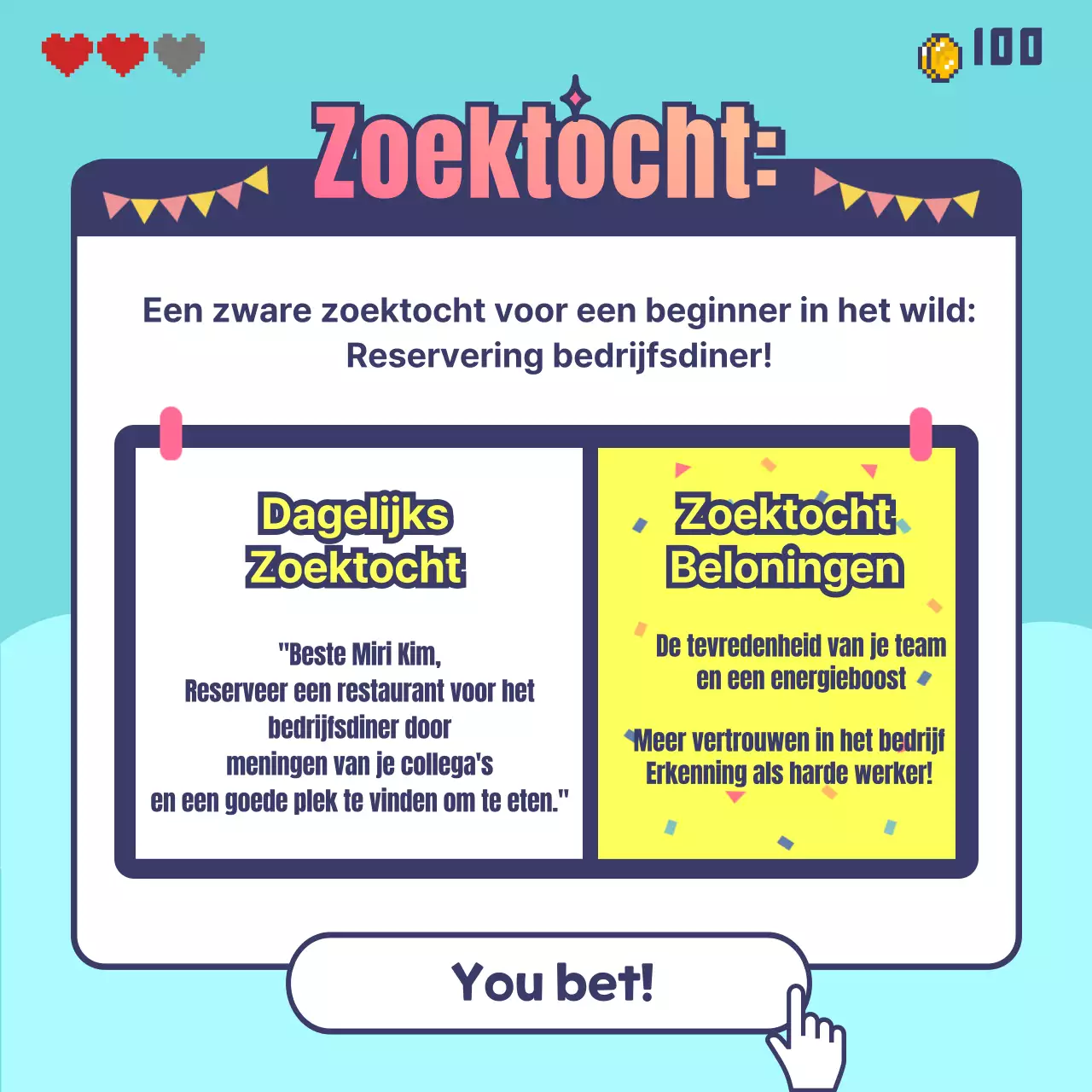 Hoe boek je een game quest diner