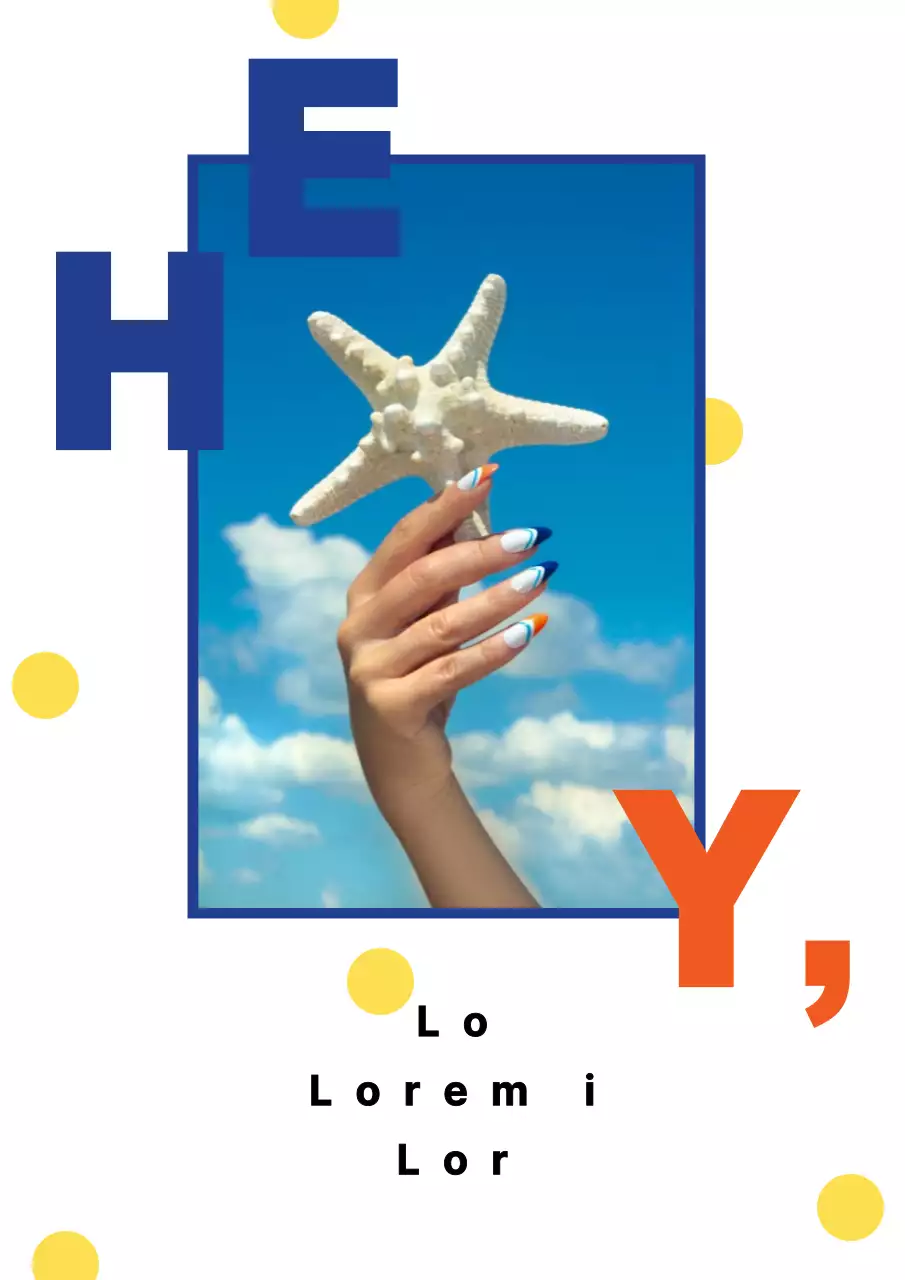 Promociona el nail art con fotos de nail art en azul y rojo