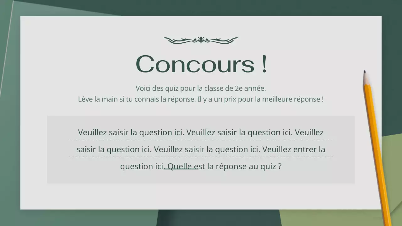 Atmosphère verte et apaisante Cours de littérature moderne