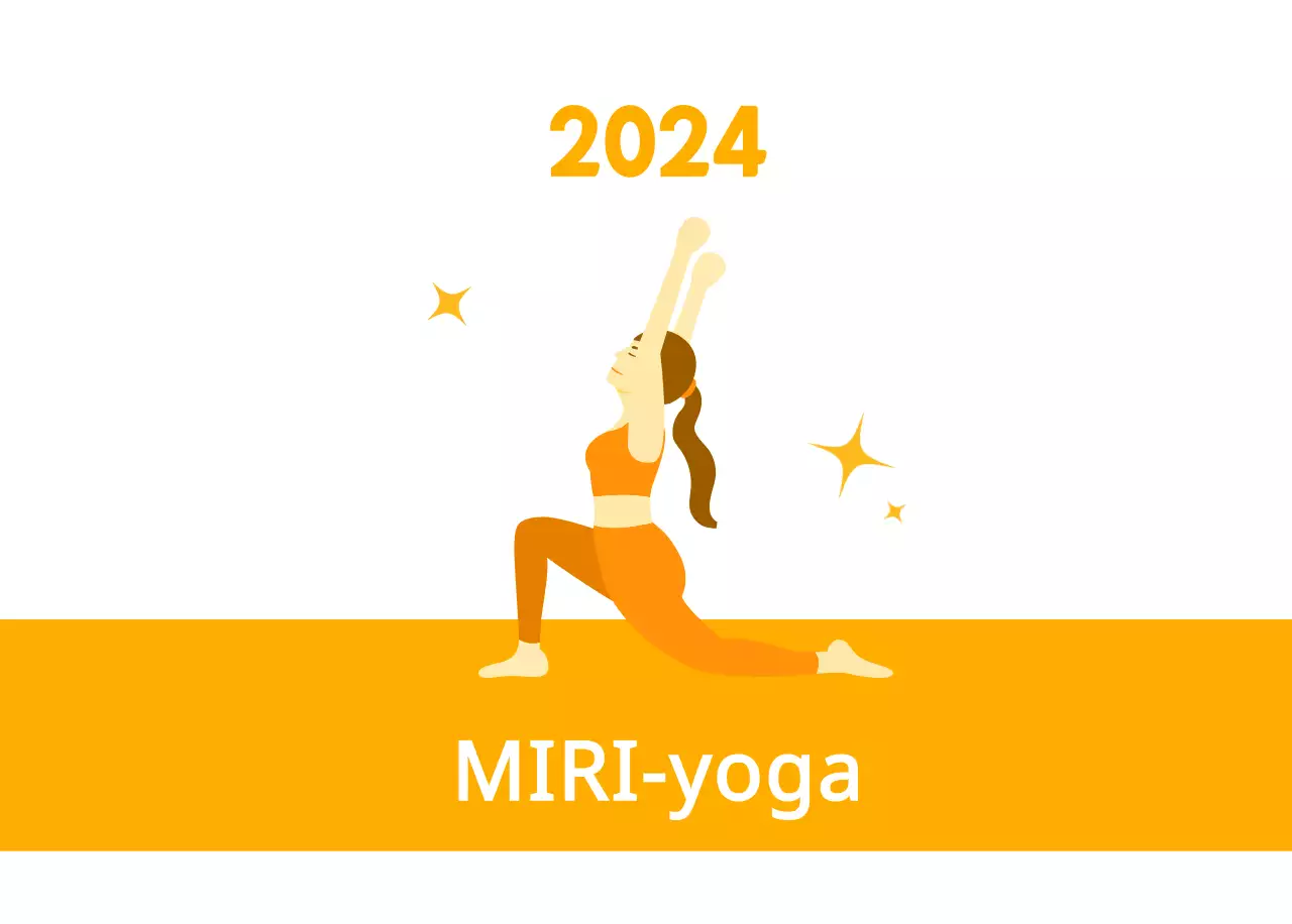 Oranje kalenders om weg te geven als je je yogastudio promoot