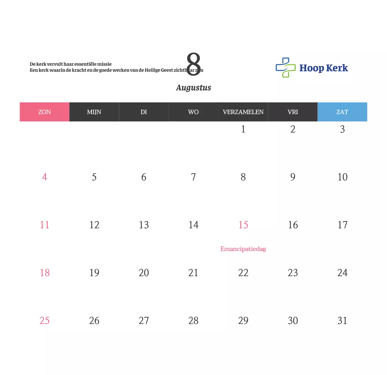 Eenvoudige Bijbelverzen Kerk Bureaukalender