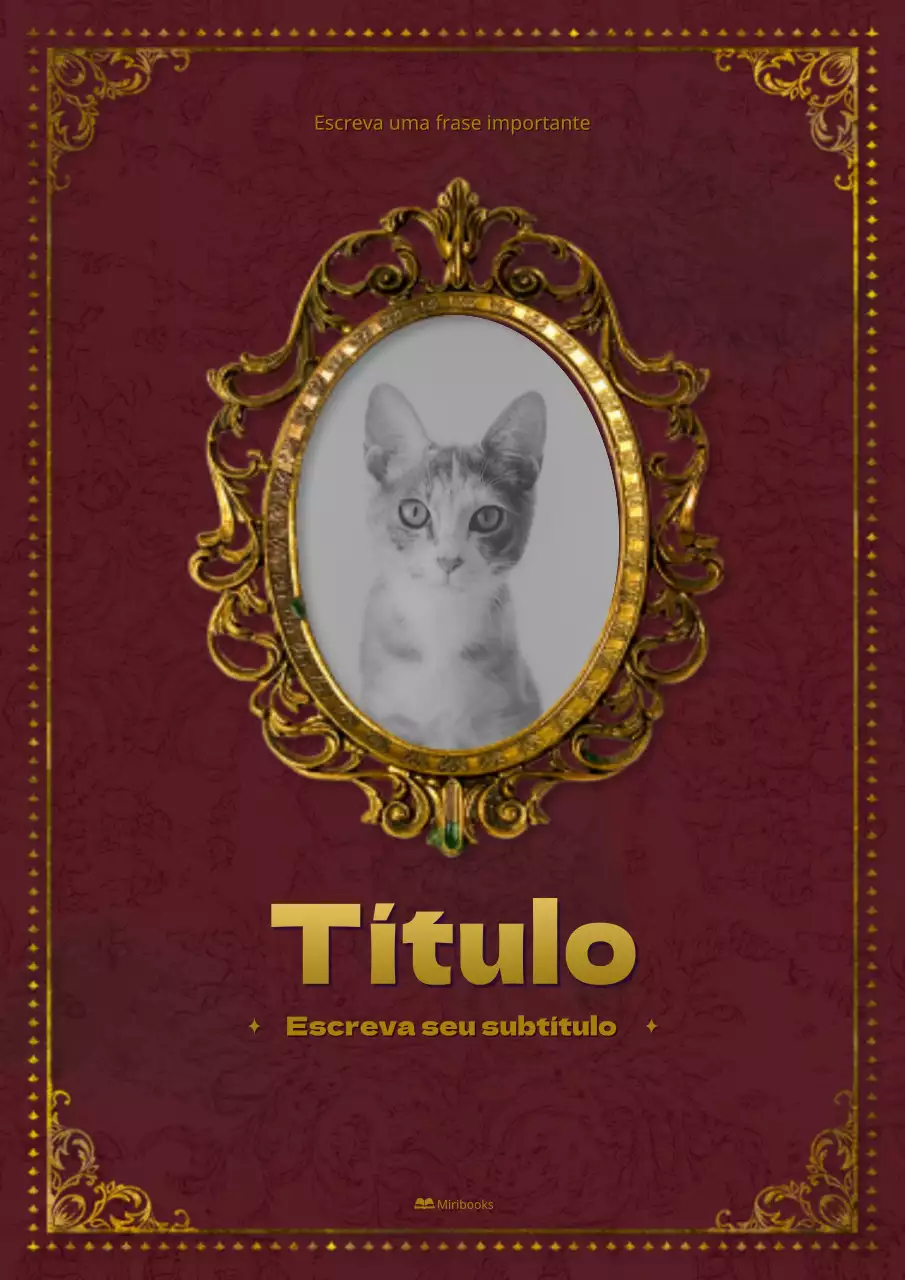 Uma capa de romance numa moldura vermelha, antiga e vintage