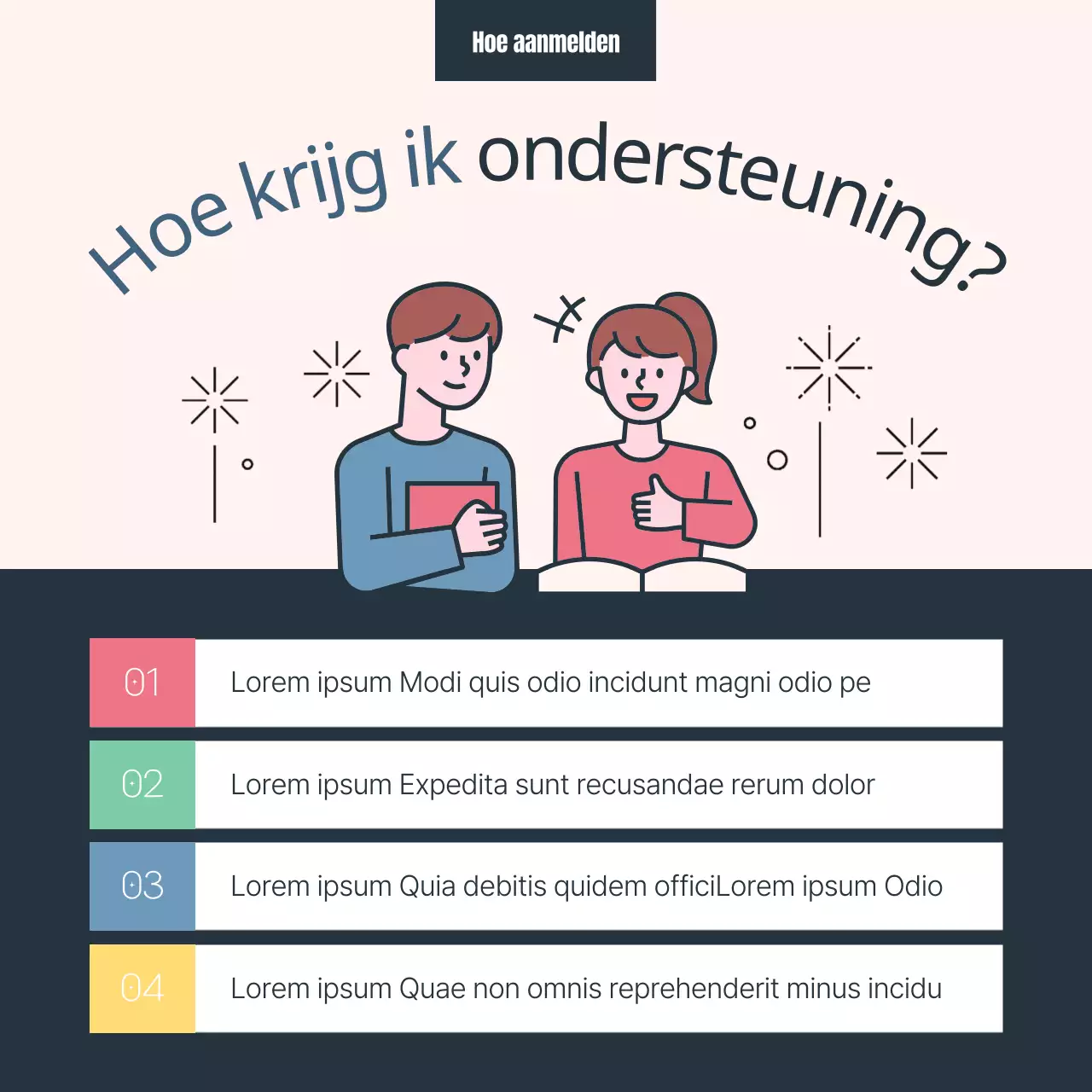 Roze blauwe pastel illustratie uitgever Werving van supporters Publiciteit