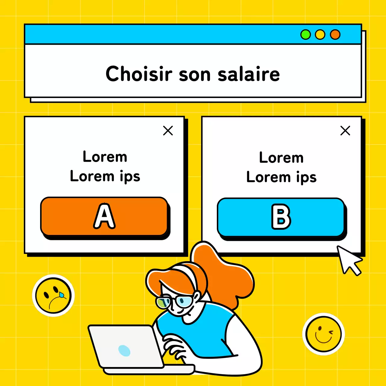 Un jeu d'équilibre sur le lieu de travail avec des touches de jaune et de bleu clair posté par