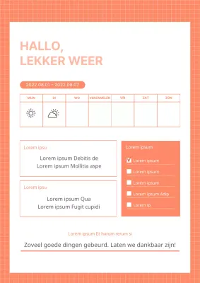 Abrikooskleurige emoties als weer in een GoodNote-sjabloon