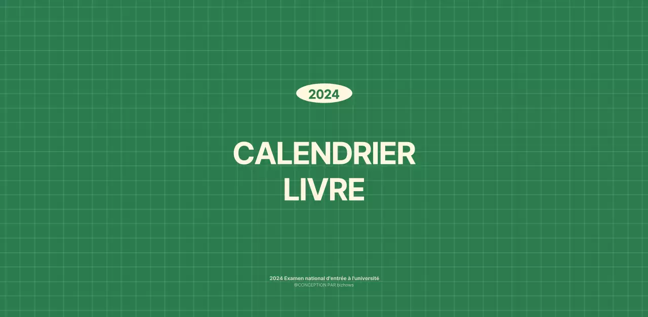 Calendrier mural SAT D-day notepad concept en vert et jaune clair