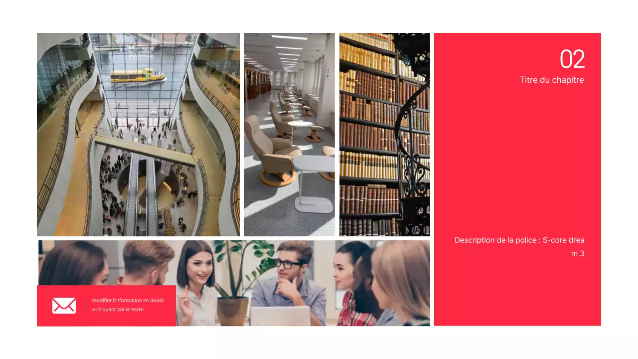 Présentation de la discussion sur le surlignage du texte et la mise en page des photos en rouge