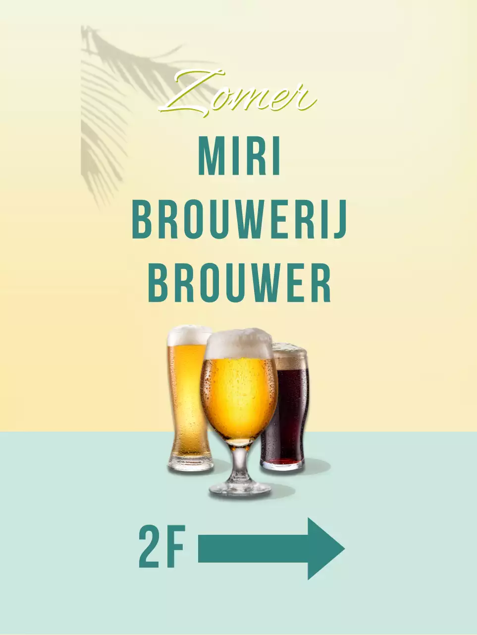 Een koel drankje in geel en lichtblauw