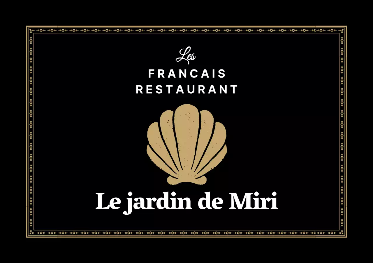 Style classique et épuré en noir et blanc pour le logo d'un restaurant.