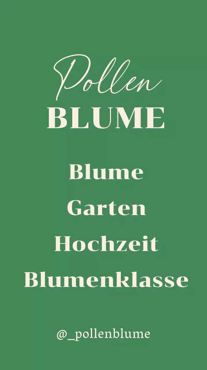 Blumenladenschild mit botanischen Illustrationen auf grünem Hintergrund