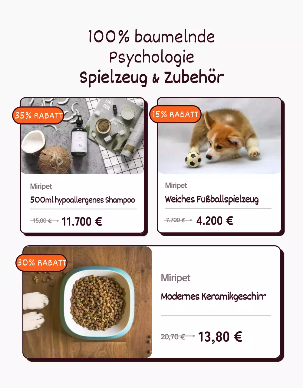 Pop-Art-Stil Illustration eines niedlichen Konzept in orange und gelb Pet Shop mit einem Haustier Verkauf