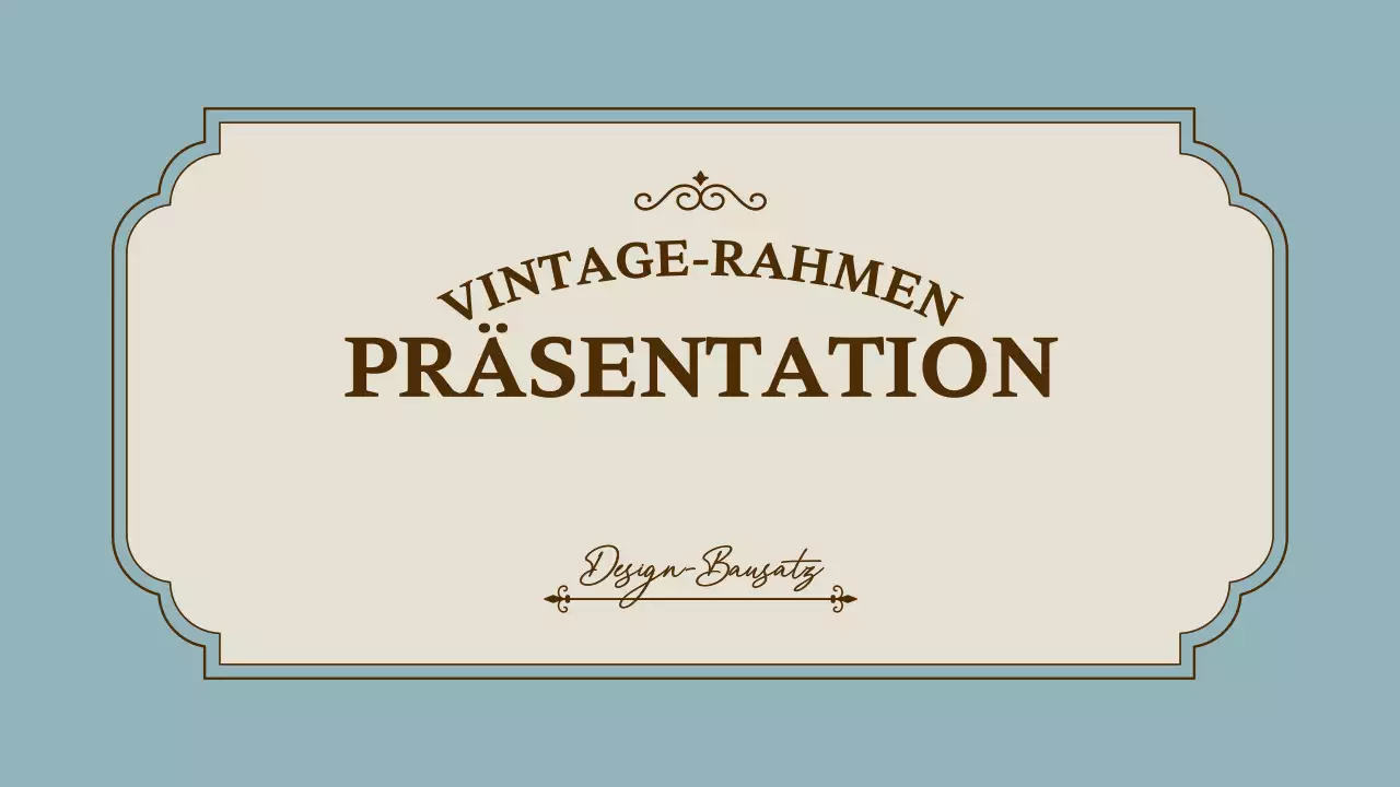 Präsentationskit für Vintage-Rahmen in Rosa und Gold