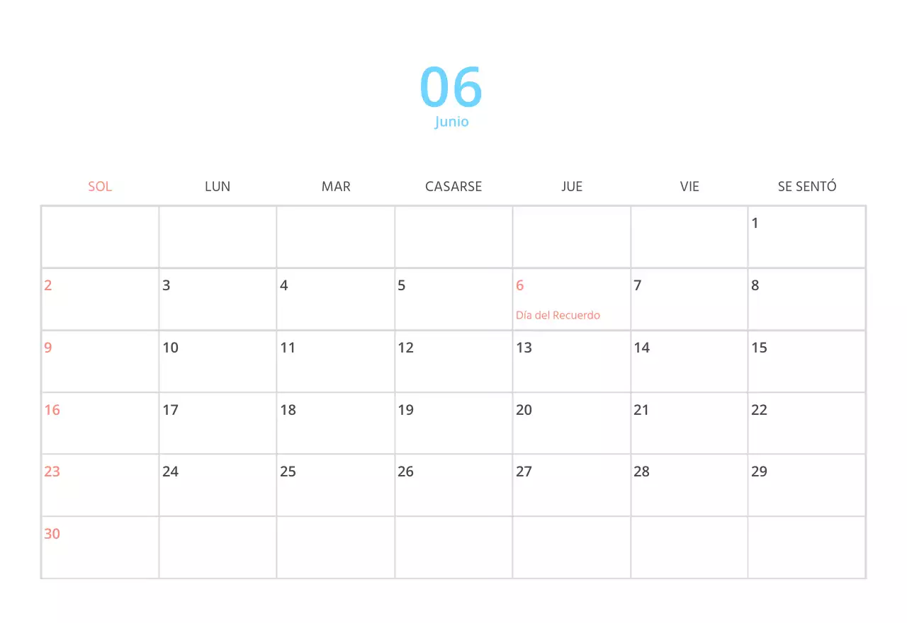Bonito calendario de sobremesa ilustrado de temática familiar en color verde
