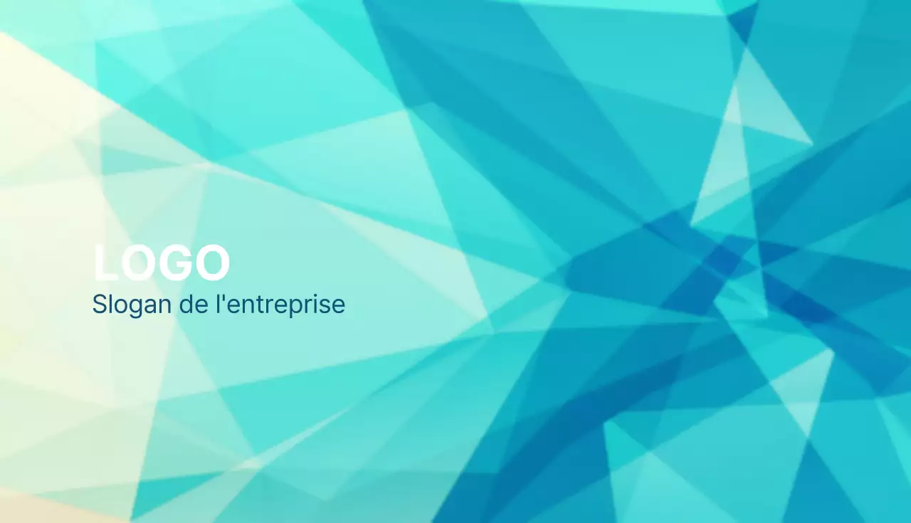 Cartes de visite d'entreprise avec motifs géométriques