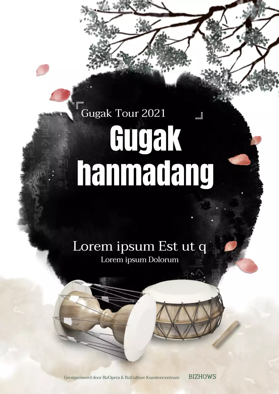 Eenvoudige nieuwjaarswens design poster in zwart en wit