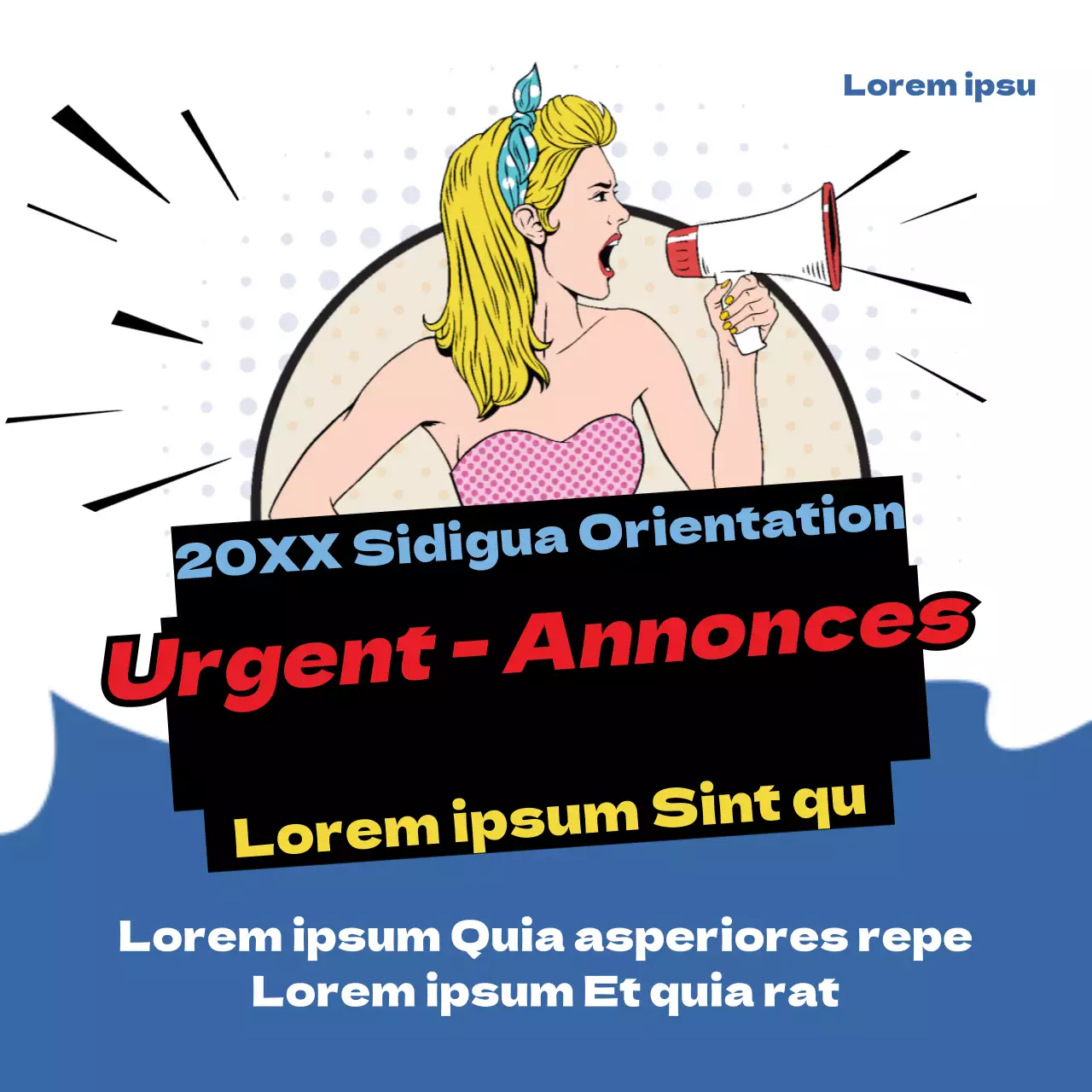 Annonces d'urgence