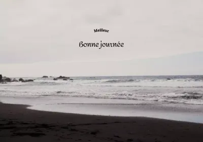 Photographie et calligraphie de l'océan émotionnel