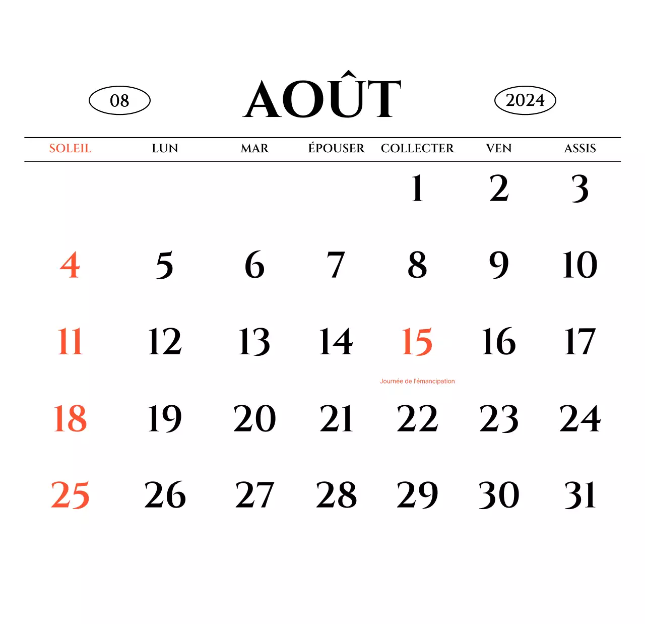 Calendrier mural de style simple avec concept de photographie de voyage émotionnelle en noir et blanc