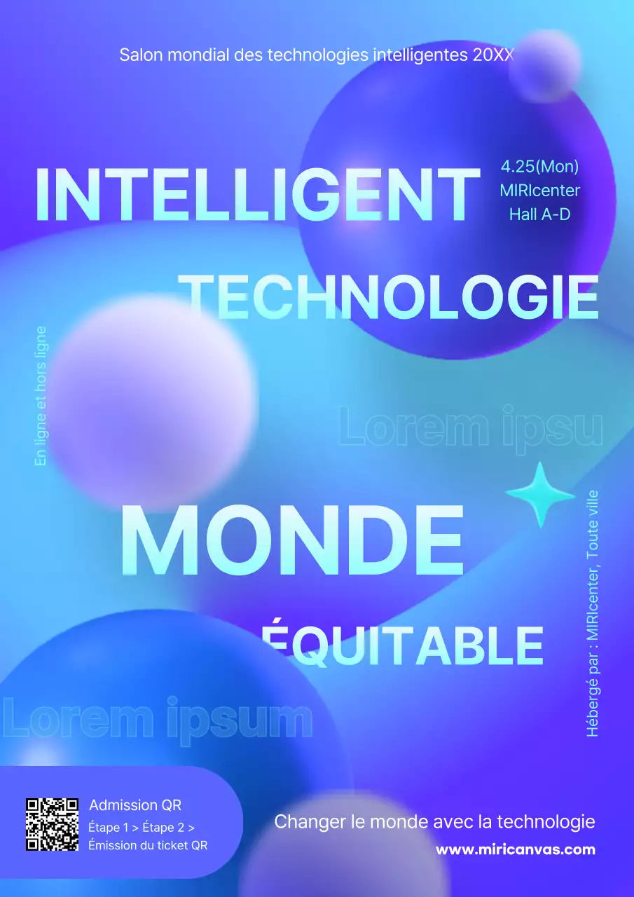 Le guide bleu et géométrique de l'événement World Smart Tech Fair