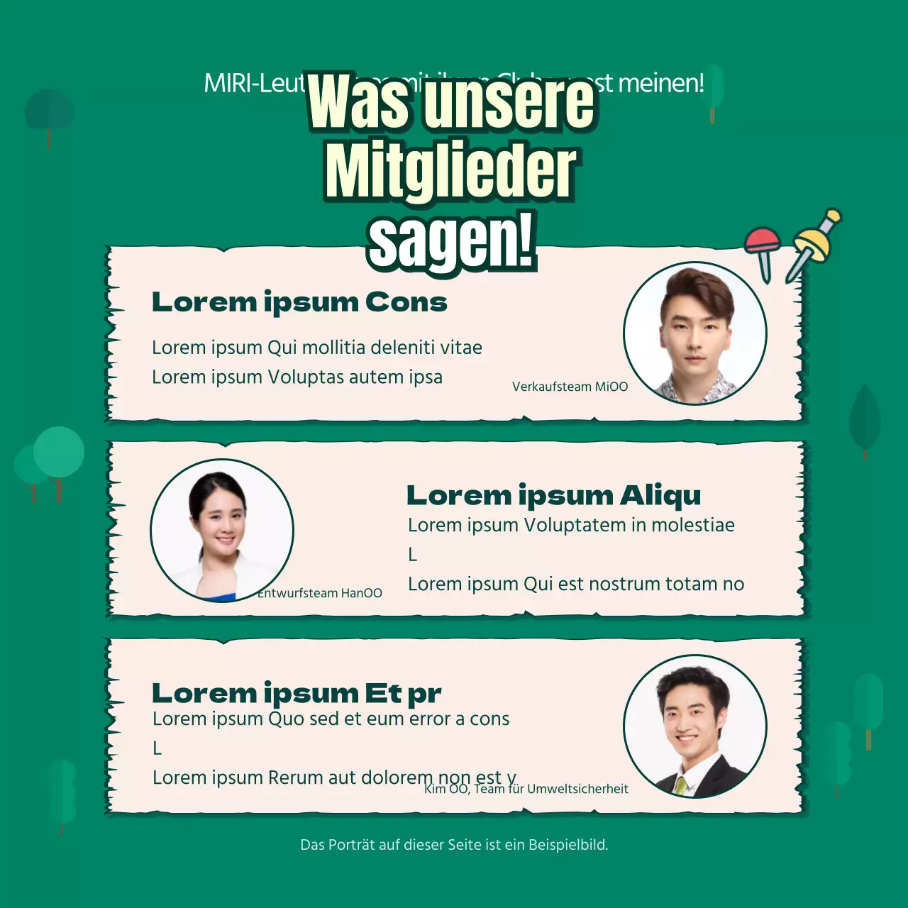 Firmengolfclub mit grünem Hintergrund CardNews